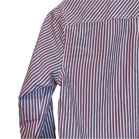 Tommy Hilfiger striped 1/4 button  top - Picture 3 of 12